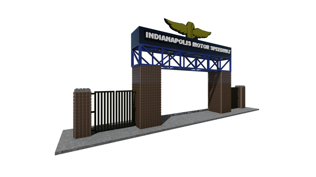 Indianopols Motor Raceway Entrance Gate – SlotCarArchitect