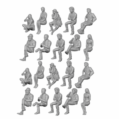 Relaxing Crowd  x20 Figurines
