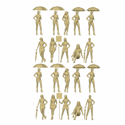 Pit Lane Girls  x20 Figurines