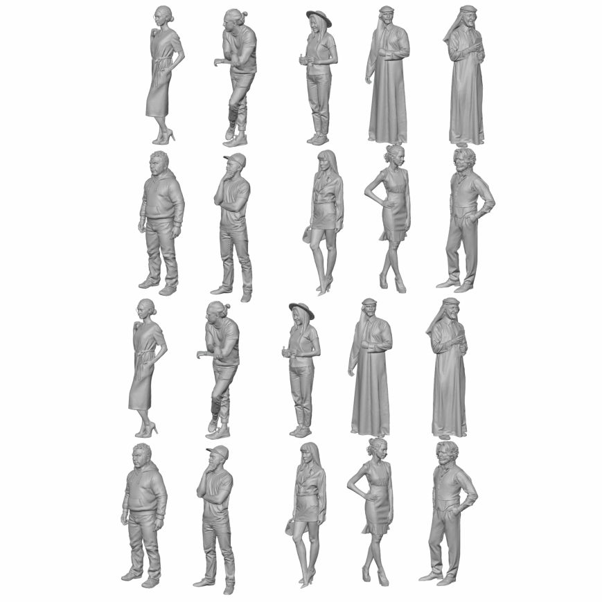 Free Standing People – SlotCarArchitect