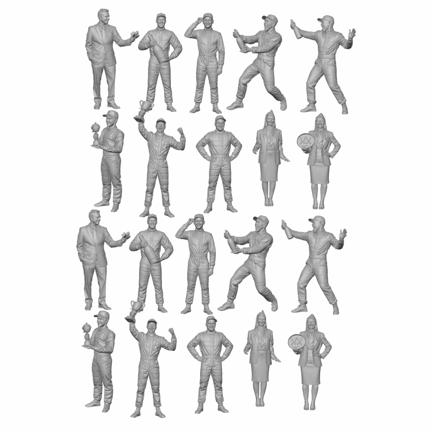Podium  x20 Figurines