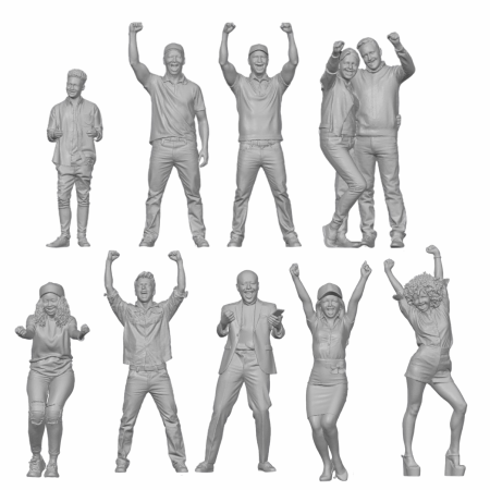 Celebrating Standing  x20 Figurines