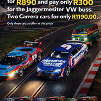 Buy an Carrera Evolution and a Jaggermeister Bus