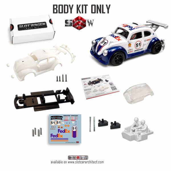 SlotWagen VW Bad Ass  Racing  Beetle Body Kit