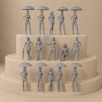 Pit Lane Girls  x20 Figurines