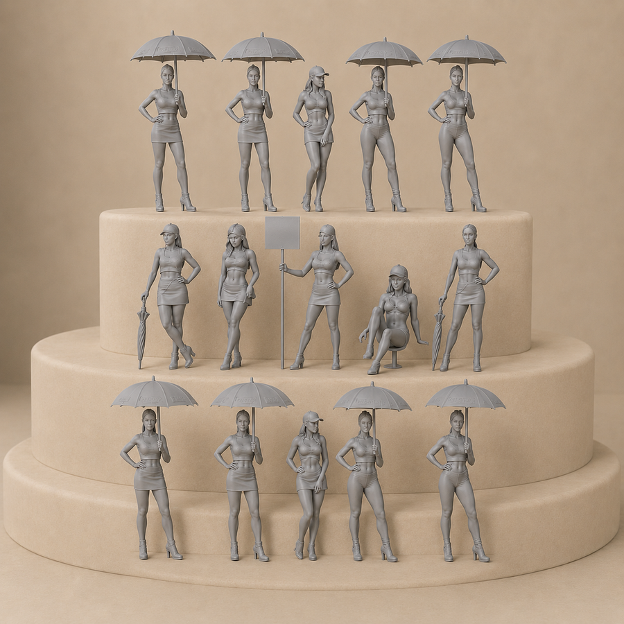 Pit Lane Girls  x20 Figurines