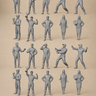 Podium  x20 Figurines