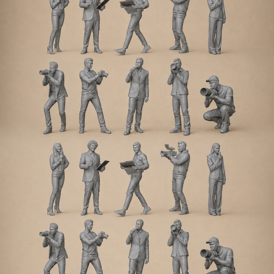 Reporters  x20 Figurines