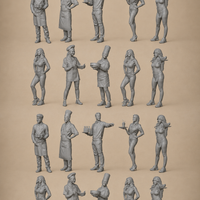 Restaurant People  x20 Figurines