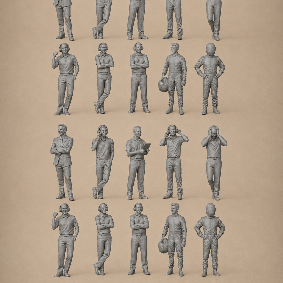 Team Staff  x20 Figurines