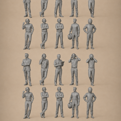 Team Staff  x20 Figurines
