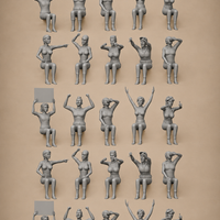 Cheering Crowd  x20 Figurines