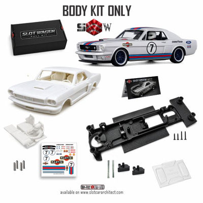 Slotwagen Stallion Mustang ver 1966 GT 350 Body Kit