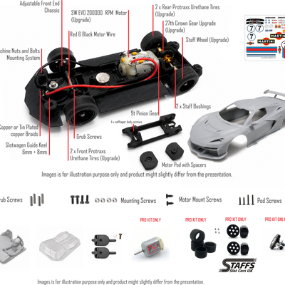 Slotwagen Corvette C8R Z1 version Body Kit  PRO FULL KIT