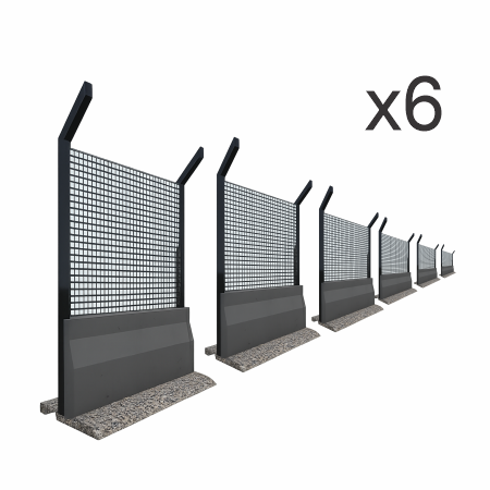 Barrier Walls x6