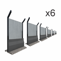 Barrier Walls x6