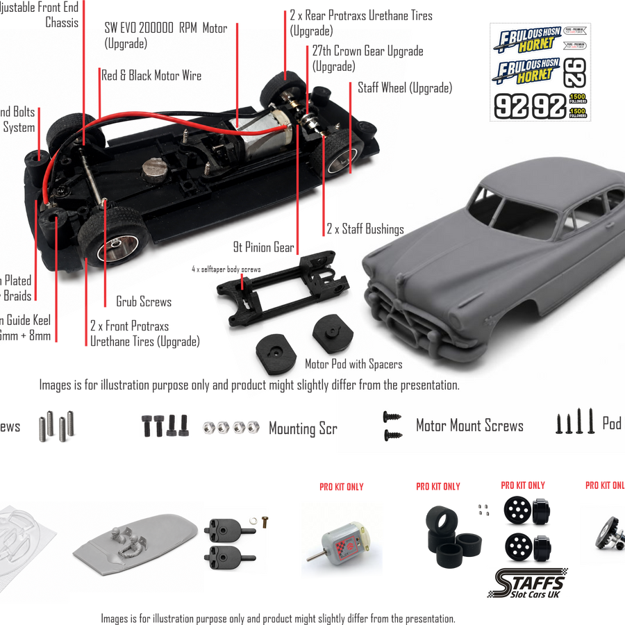 SlotWagen Hudson Hornet Full Pro Kit