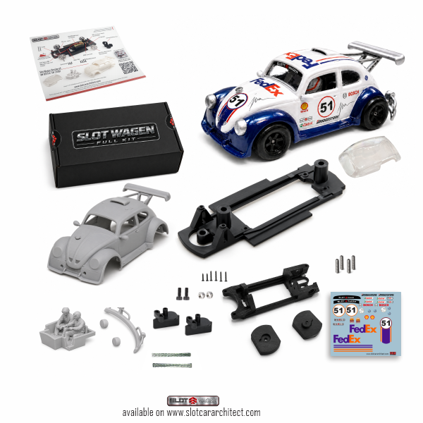 SlotWagen VW Bad Ass  Racing  Beetle Body Kit