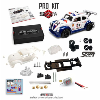 SlotWagen VW Bad Ass  Racing  Beetle FULL KIT